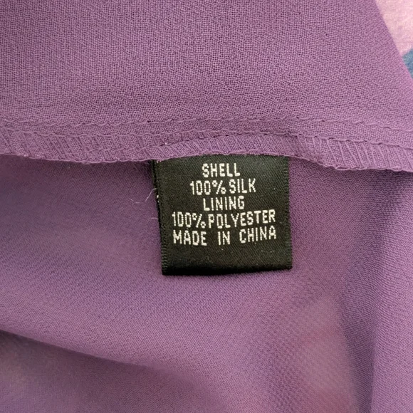 Adrianna Papell 100% Silk Floral Dress Sleevless - Picture 6 of 7